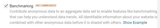 Бенчмаркинг   это еще одна функция в Google Analytics, которую необходимо включить в области администратора в настройках учетной записи