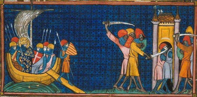 У персів вони запозичили піхви мечів, в яких крім самого меча містилися дротики, кинджал або ніж, а з Середньої Азії - шаблю